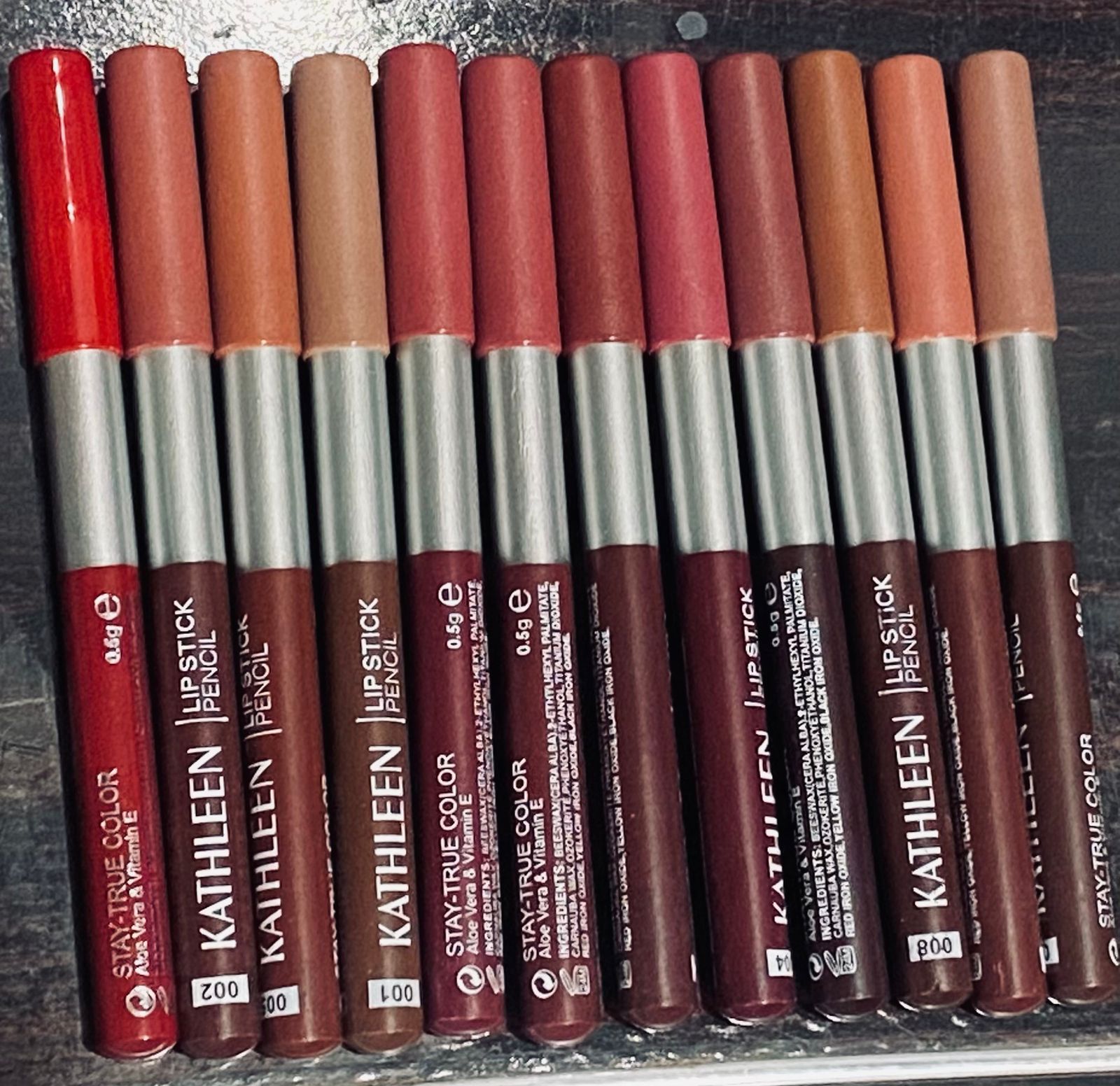 Kathleen Stay-True Color Lip Liner Pencil | Enriched with Aloe Vera & Vitamin E | Long-Lasting Definition