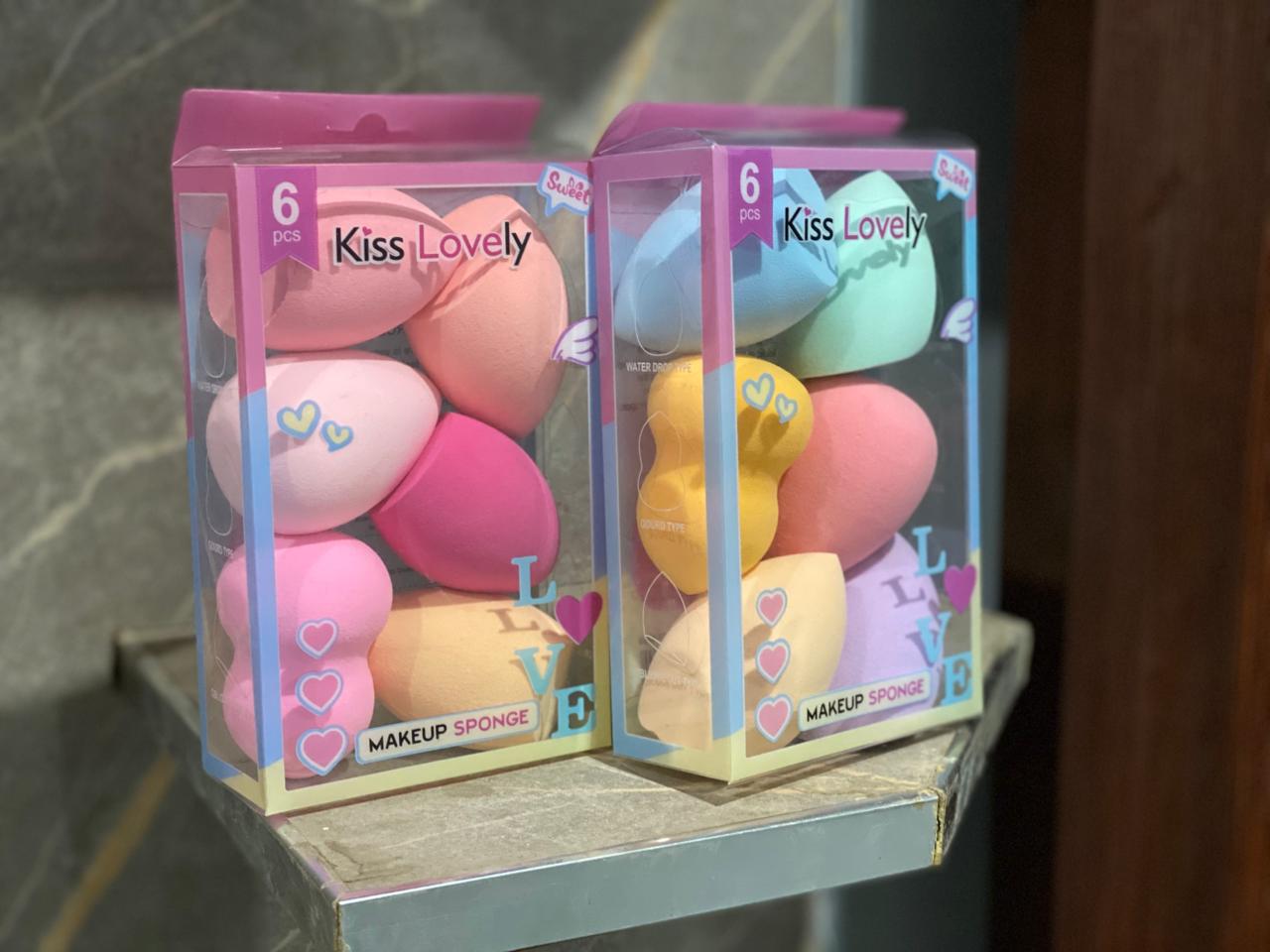 Kiss Lovely Makeup Sponge 6-Pack - Beauty Blender